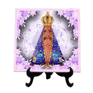 D NQ NP 938719 MLB71231913114 082023 O quadro azulejo 15x15 maria nossa senhora aparecida 23